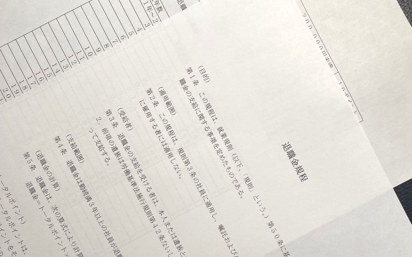 退職手当制度