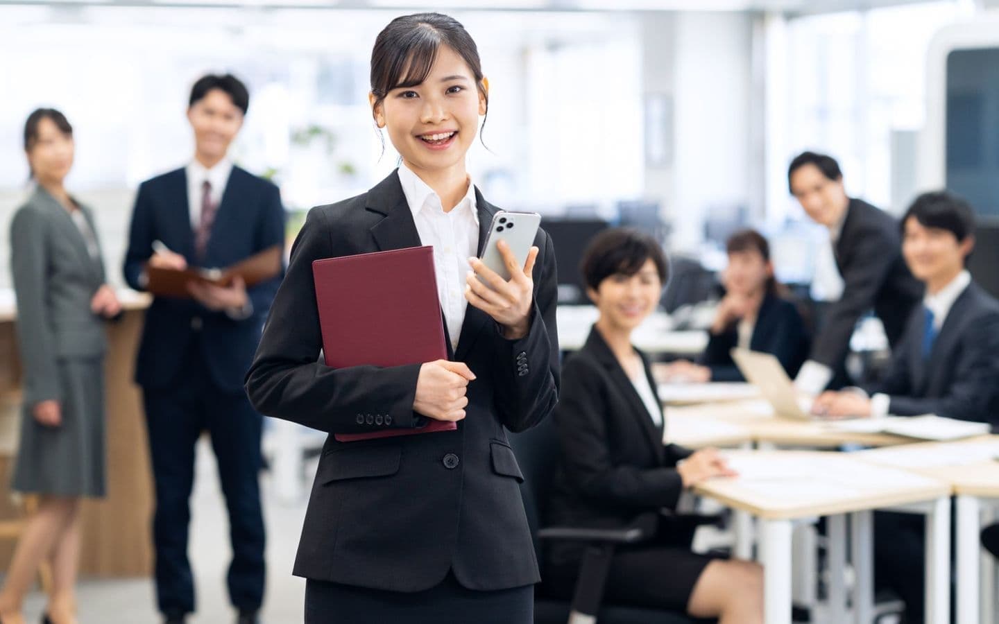 笑顔の派遣社員